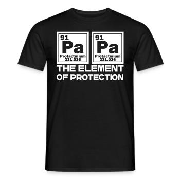 Drôle de chimiste papa chimie disant parfait - T-shirt homme - noir - Devant - AI Model Male 178 light (178cm)