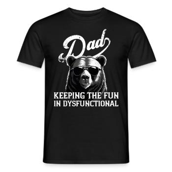 Humorvoller Vatertag Spruch Fun in Dysfunctional - Männer T-Shirt - Schwarz - Vorne - AI Model Male 178 light (178cm)