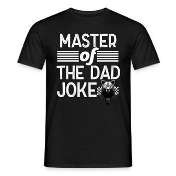Papa Joke Master Drôle Papa Design Parfait - T-shirt homme - noir - Devant - AI Model Male 178 light (178cm)