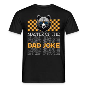 Blagues Maître Drôle Papa Style Parfait - T-shirt homme - noir - Devant - AI Model Male 178 light (178cm)