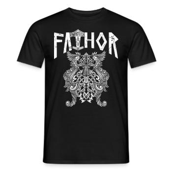 Viking Papa Vathor Nœud runique nordique - T-shirt homme - noir - Devant - AI Model Male 178 light (178cm)