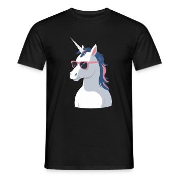 Papa Einhorn Lustiges Vatertag Design - Männer T-Shirt - Schwarz - Vorne - AI Model Male 178 light (178cm)