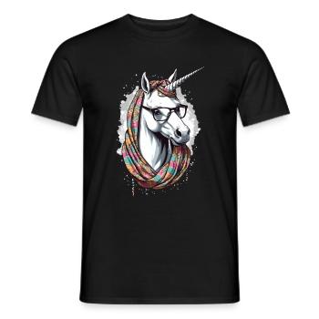 Licorne Maman Fête des mères Licornes Maman drôle - T-shirt homme - noir - Devant - AI Model Male 178 light (178cm)