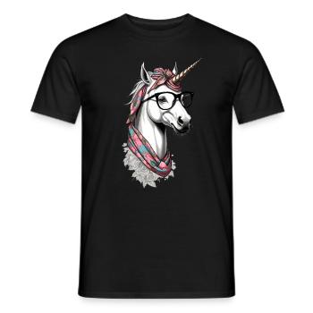 Einhorn Mama Lustige Muttertag Einhörner Liebende - Männer T-Shirt - Schwarz - Vorne - AI Model Male 178 light (178cm)