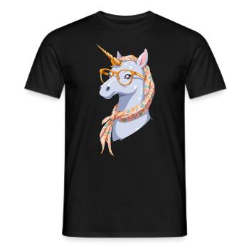 Unicorn Mom Unicorns Loving Mom Funny Mom - Men's T-Shirt - black - Front - AI Model Male 178 light (178cm)