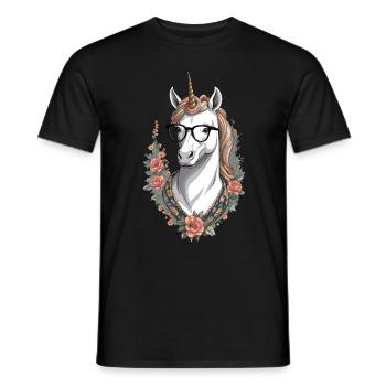 Licorne Maman Maman Drôle Maman Cadeau de Fête des Mères - T-shirt homme - noir - Devant - AI Model Male 178 light (178cm)