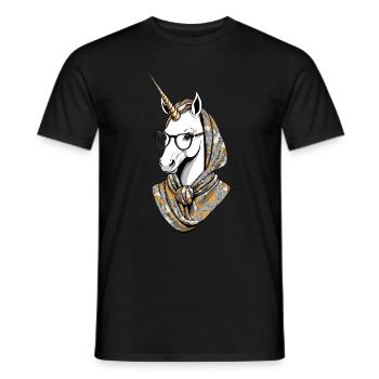 Licorne Maman Drôle Maman Fête des Mères Licornes - T-shirt homme - noir - Devant - AI Model Male 178 light (178cm)