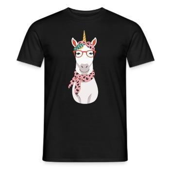 Maman Licorne Maman Drôle Maman Fête des Mères - T-shirt homme - noir - Devant - AI Model Male 178 light (178cm)