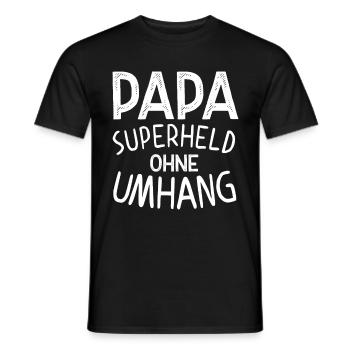 Superhero Dad Funny Dad Perfect Style - Men's T-Shirt - black - Front - AI Model Male 178 light (178cm)