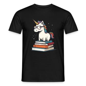 Einhorn Fantasie Geschichten Süßer Einhorn - Männer T-Shirt - Schwarz - Vorne - AI Model Male 178 light (178cm)