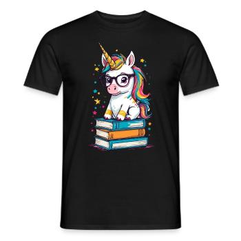 Einhorn Fantasie Geschichten Süßer Einhorn - Männer T-Shirt - Schwarz - Vorne - AI Model Male 178 light (178cm)