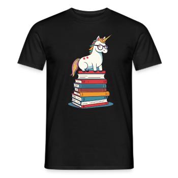 Einhorn Fantasie Geschichten Süßer Einhorn - Männer T-Shirt - Schwarz - Vorne - AI Model Male 178 light (178cm)