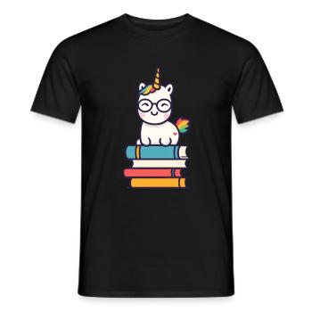 Einhorn Fantasie Geschichten Süßer Einhorn - Männer T-Shirt - Schwarz - Vorne - AI Model Male 178 light (178cm)