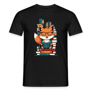 Cute Book Lover Funny Books Design - Men's T-Shirt - black - Front - AI Model Male 178 light (178cm)