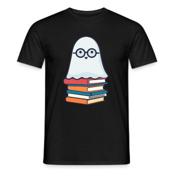 Amoureux des livres Style Petits livres Halloween - T-shirt homme - noir - Devant - AI Model Male 178 light (178cm)
