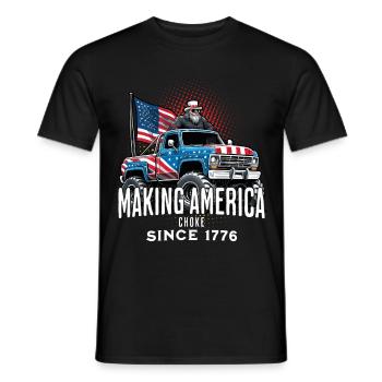 Amerika Ersticken Seit 1776 4. Juli - Männer T-Shirt - Schwarz - Vorne - AI Model Male 178 light (178cm)