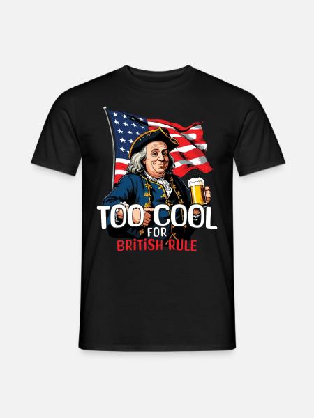 No British rule Celebrate the - Men's T-Shirt - black