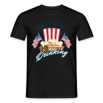 Boire comme Lincoln Design vintage rétro - T-shirt homme - noir - Devant - AI Model Male 178 light (178cm)