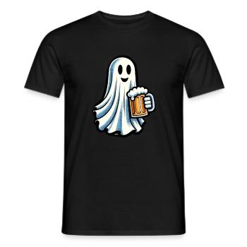 Lustige Halloween Party Geist für Saufende - Männer T-Shirt - Schwarz - Vorne - AI Model Male 178 light (178cm)