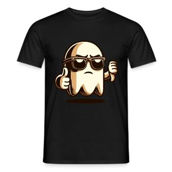 Cool fantôme drôle fête d’Halloween - T-shirt homme - noir - Devant - AI Model Male 178 light (178cm)