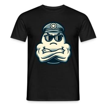hCool Ghost Muscular Bodybuilder Halloween Party - Männer T-Shirt - Schwarz - Vorne - AI Model Male 178 light (178cm)