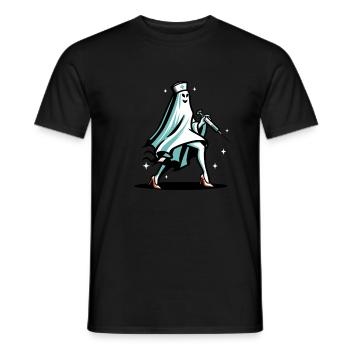 Drôle d’infirmière fantôme Halloween Costume - T-shirt homme - noir - Devant - AI Model Male 178 light (178cm)