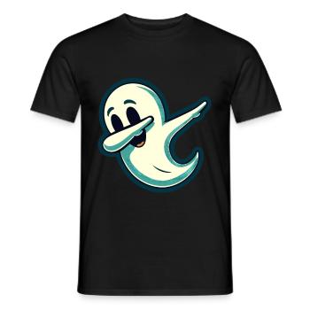 Funny Halloween Party Spooky Haunting - Men's T-Shirt - black - Front - AI Model Male 178 light (178cm)
