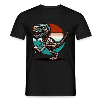 TRex dinosaure zombie Halloween Costume Décoration - T-shirt homme - noir - Devant - AI Model Male 178 light (178cm)
