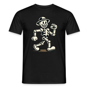 Retro Vintage Cartoon Halloween Costume Decoration - Men's T-Shirt - black - Front - AI Model Male 178 light (178cm)