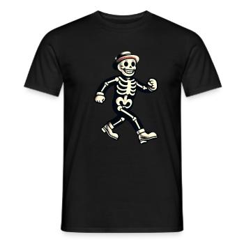 Costume d’Halloween effrayant de dessin animé rétro drôle - T-shirt homme - noir - Devant - AI Model Male 178 light (178cm)