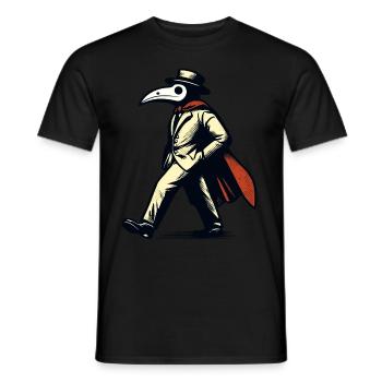 Halloween Kostüm Deko Plague Doctor Okkulte Kunst - Männer T-Shirt - Schwarz - Vorne - AI Model Male 178 light (178cm)