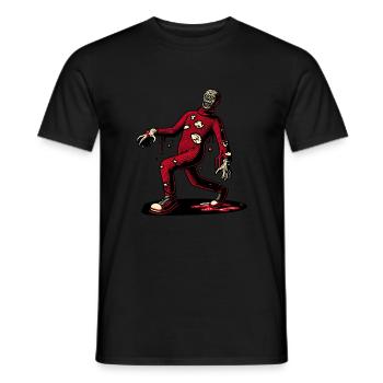 Retro Vintage Stil Halloween Zombie Kostüm Deko - Männer T-Shirt - Schwarz - Vorne - AI Model Male 178 light (178cm)