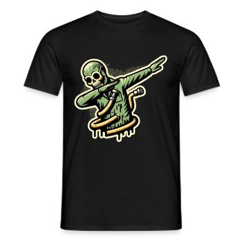 Dabbender Zombie Lustiges Dabbing Design Lustige - Männer T-Shirt - Schwarz - Vorne - AI Model Male 178 light (178cm)