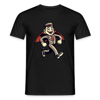 Rétro Vintage Style Halloween Vampire Costume Décoration - T-shirt homme - noir - Devant - AI Model Male 178 light (178cm)