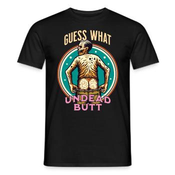 Drôle de dicton effrayant déguisement Mort-vivant - T-shirt homme - noir - Devant - AI Model Male 178 light (178cm)