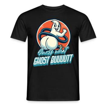 Devinez ce que les fantômes disent drôles de fantômes - T-shirt homme - noir - Devant - AI Model Male 178 light (178cm)