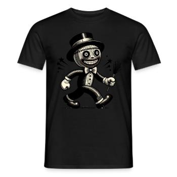 Voodoo Puppe Unheimliche Verkleidung Gothic Style - Männer T-Shirt - Schwarz - Vorne - AI Model Male 178 light (178cm)
