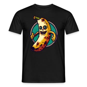 Zombie Banana Banana Lover Halloween - Men's T-Shirt - black - Front - AI Model Male 178 light (178cm)