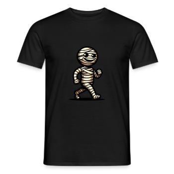Rétro Vintage Style Halloween Momie Costume Décoration - T-shirt homme - noir - Devant - AI Model Male 178 light (178cm)