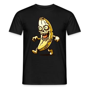 Zombie Banane Halloween Kostüm Deko - Männer T-Shirt - Schwarz - Vorne - AI Model Male 178 light (178cm)