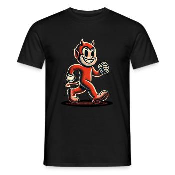 Halloween Kostüm Deko Retro Vintage Stil - Männer T-Shirt - Schwarz - Vorne - AI Model Male 178 light (178cm)