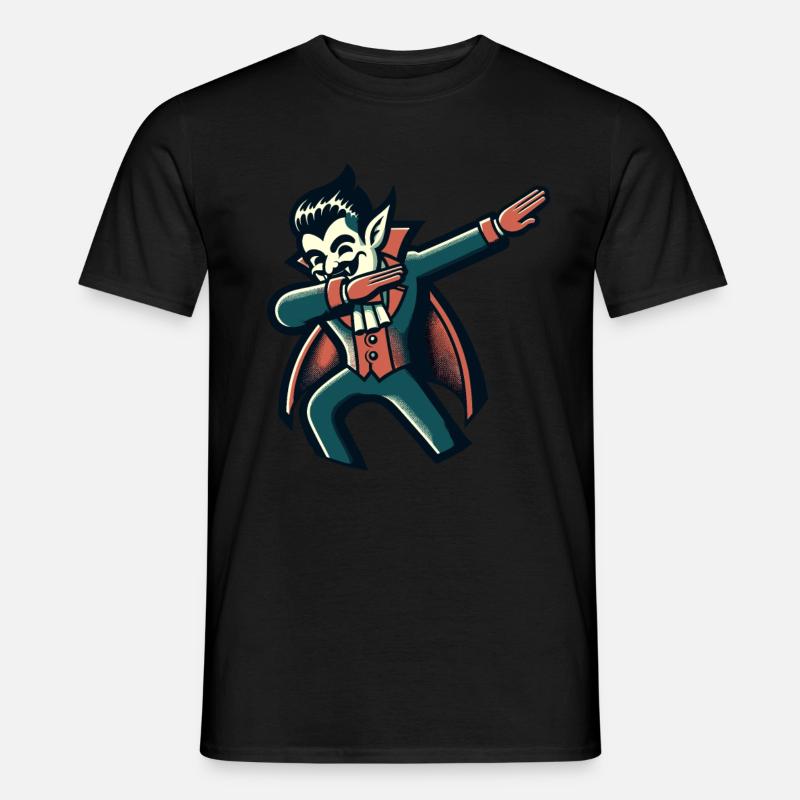 Dabbender Vampir Lustiges Dabbing Design - Männer T-Shirt - Schwarz