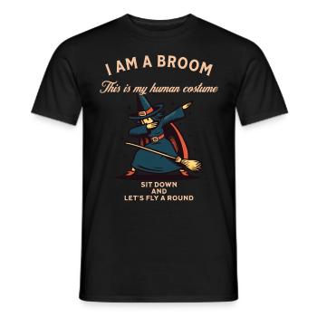 Vintage gothique Halloween Costume Décoration Design - T-shirt homme - noir - Devant - AI Model Male 178 light (178cm)