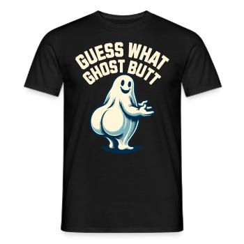Halloween Costume Funny Ghosts Saying - Men's T-Shirt - black - Front - AI Model Male 178 light (178cm)
