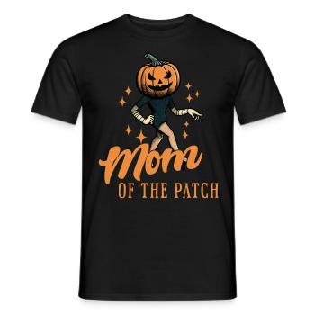 Maman du champ de citrouilles drôle disant Halloween - T-shirt homme - noir - Devant - AI Model Male 178 light (178cm)