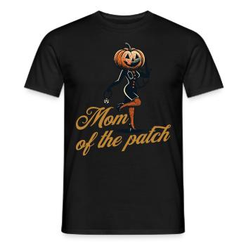 Maman du champ de citrouilles drôle disant Halloween - T-shirt homme - noir - Devant - AI Model Male 178 light (178cm)