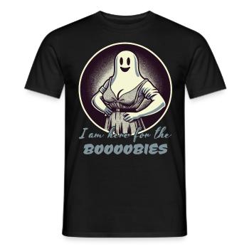 Drôle de fantômes disant Halloween Costumé Party - T-shirt homme - noir - Devant - AI Model Male 178 light (178cm)
