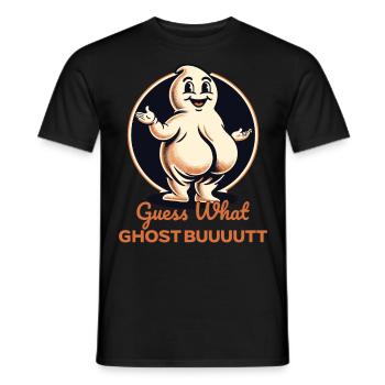 Halloween Costume Ghosts Butt Funny Ghosts - Men's T-Shirt - black - Front - AI Model Male 178 light (178cm)