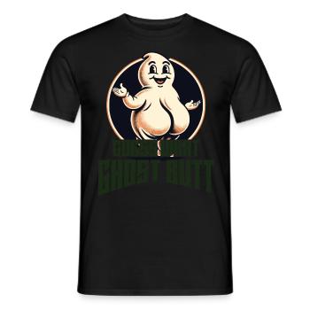 Drôle de fantôme disant costume d’Halloween - T-shirt homme - noir - Devant - AI Model Male 178 light (178cm)