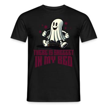 Funny Ghost Saying Occult Halloween Ghost - Men's T-Shirt - black - Front - AI Model Male 178 light (178cm)